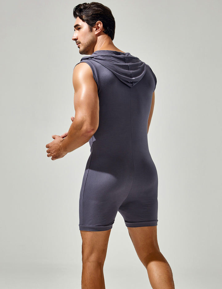 Sleeveless Bodysuit with Hood 23702