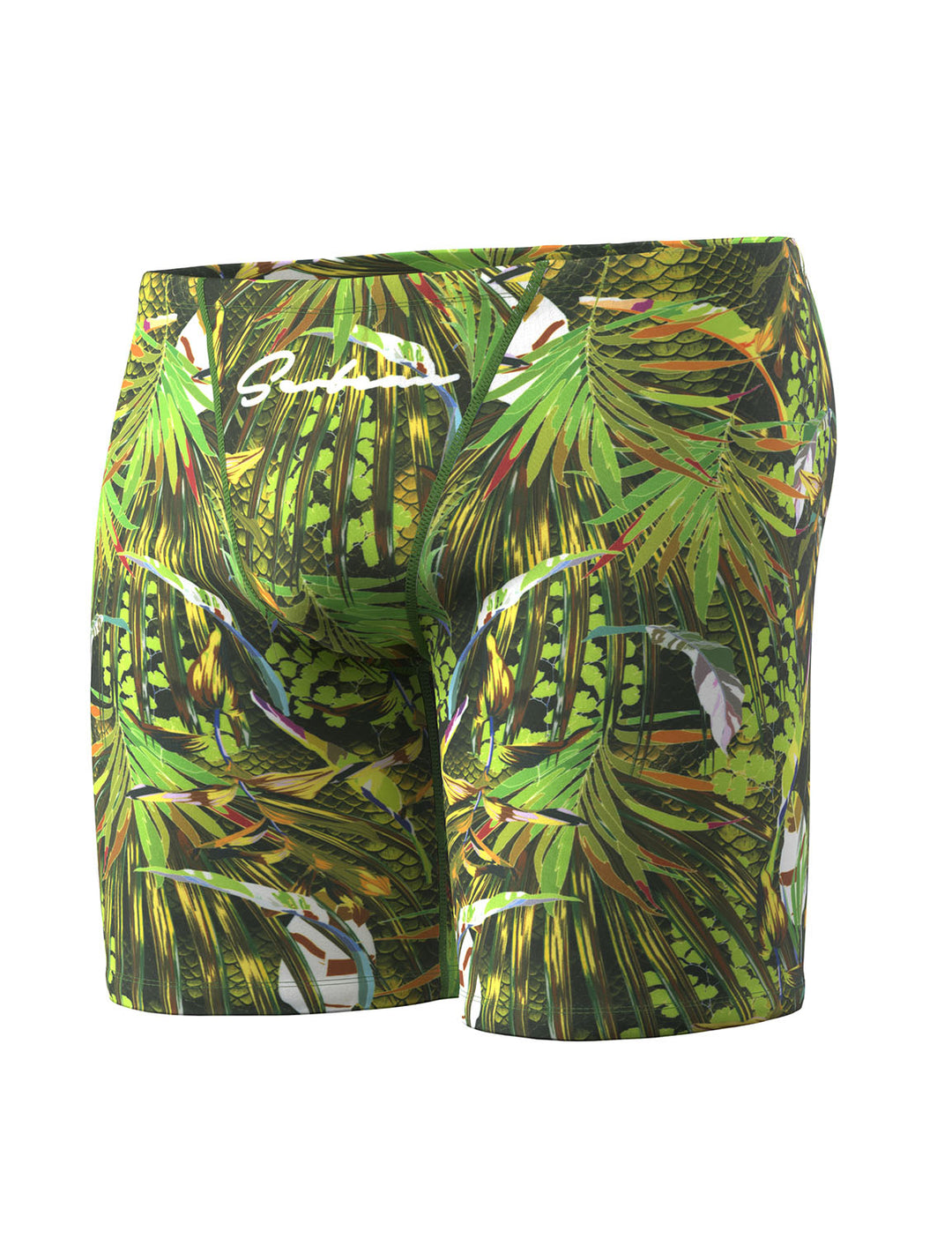 Tropical Jungle Long Leg Swim Trunk 260801