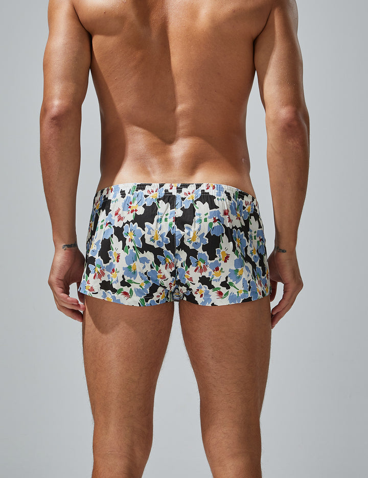 Fit Trunks 250503 in Blue Flowers