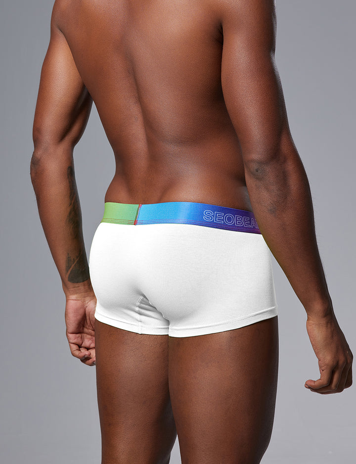 Color Pop Cotton Boxer Briefs – Gradient Waistband 260207