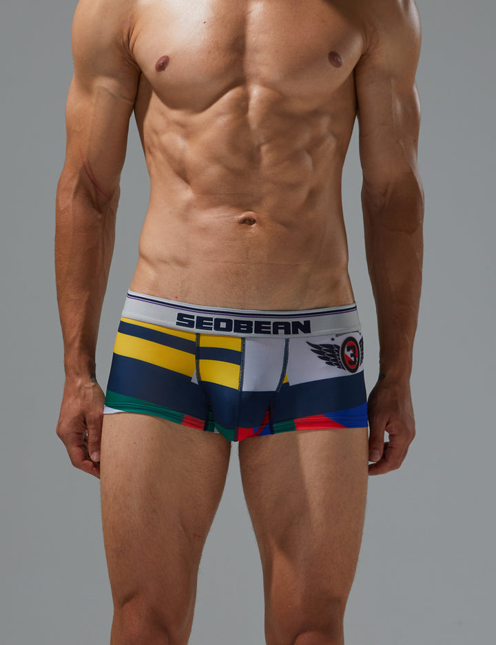 Color Block Boxer Brief 240207 in Navy