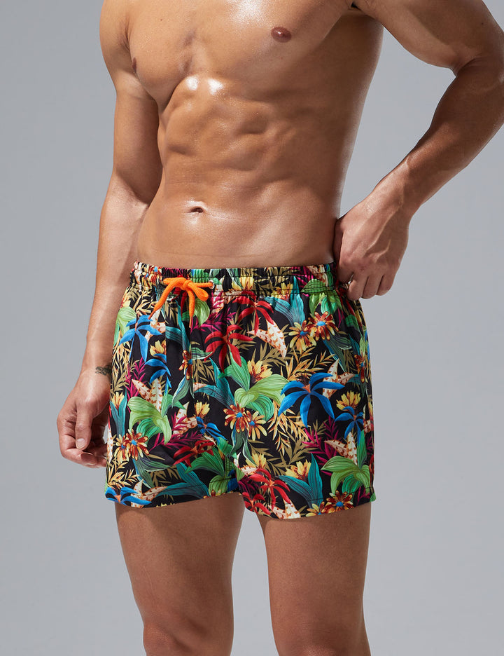 Quick-Dry Swim Shorts 251303 in Tropical