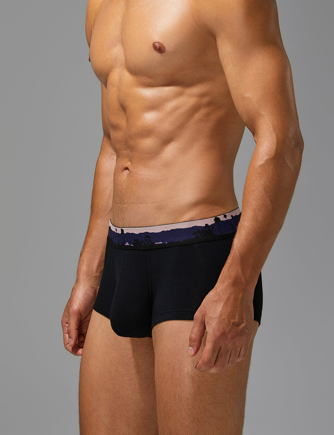 Landscape Print Waistband Boxer Briefs 260202