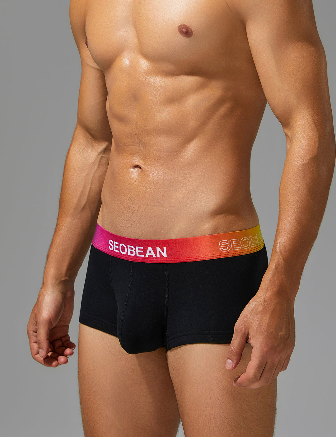 Color Pop Cotton Boxer Briefs – Gradient Waistband 260207