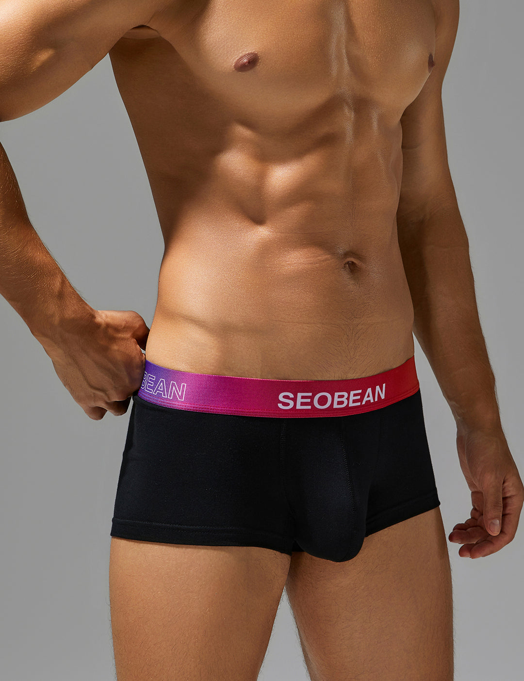 Color Pop Cotton Boxer Briefs – Gradient Waistband 260207