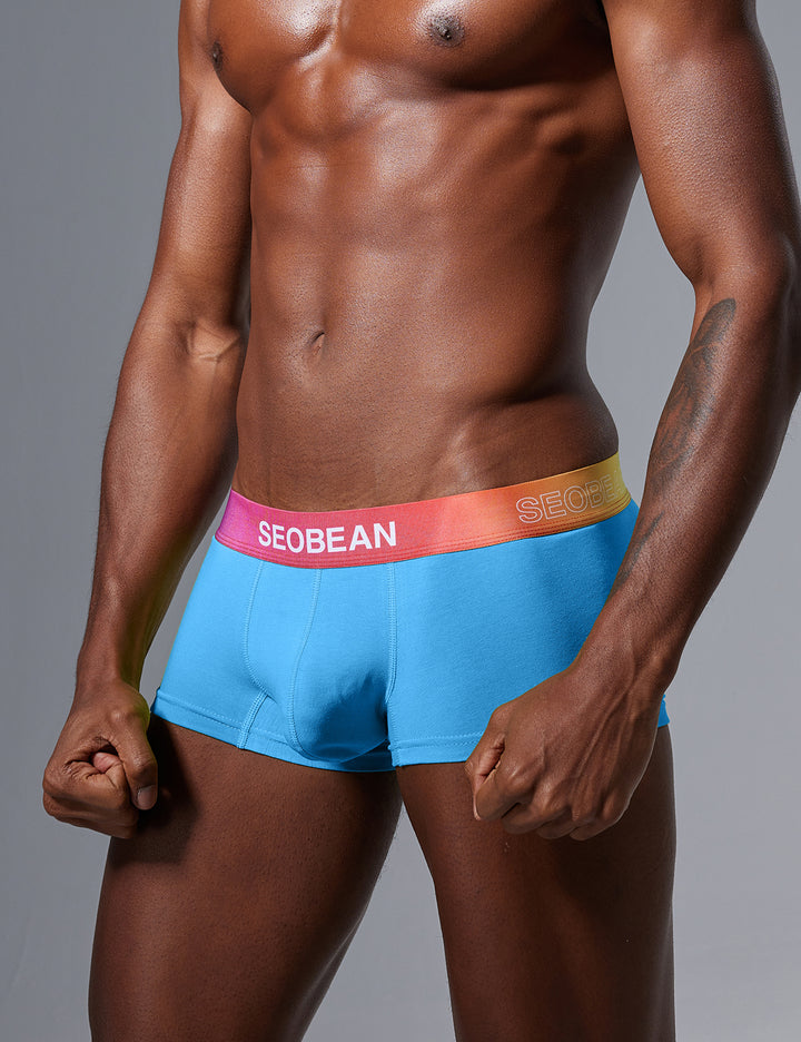 Color Pop Cotton Boxer Briefs – Gradient Waistband 260207