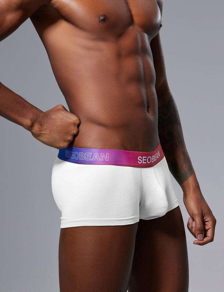 Color Pop Cotton Boxer Briefs – Gradient Waistband 260207