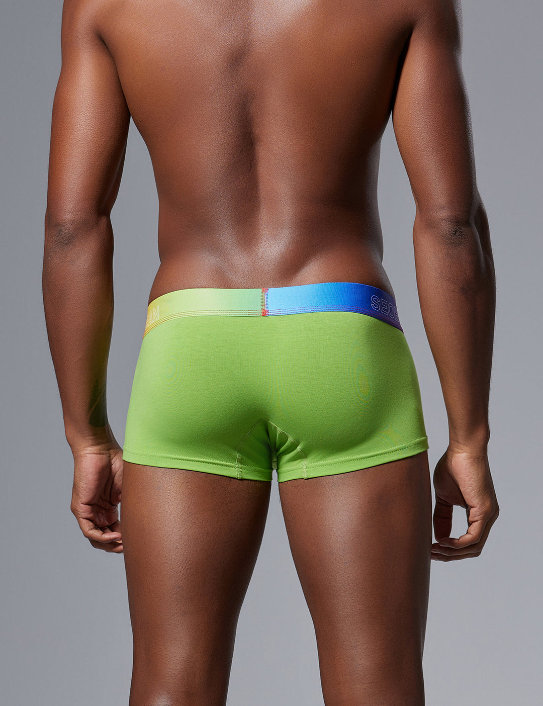 Color Pop Cotton Boxer Briefs – Gradient Waistband 260207