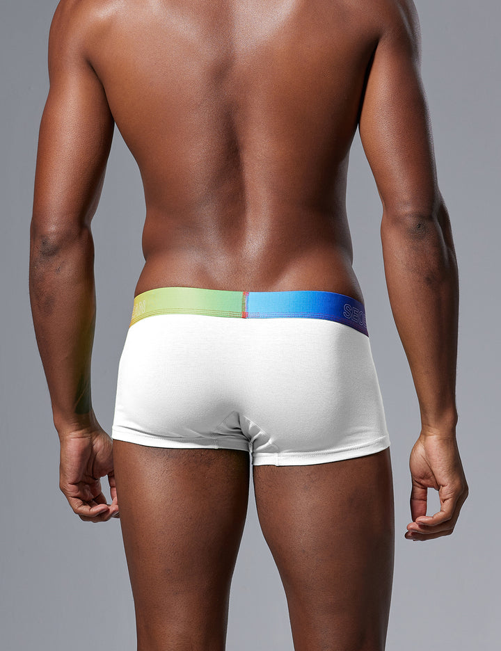 Color Pop Cotton Boxer Briefs – Gradient Waistband 260207