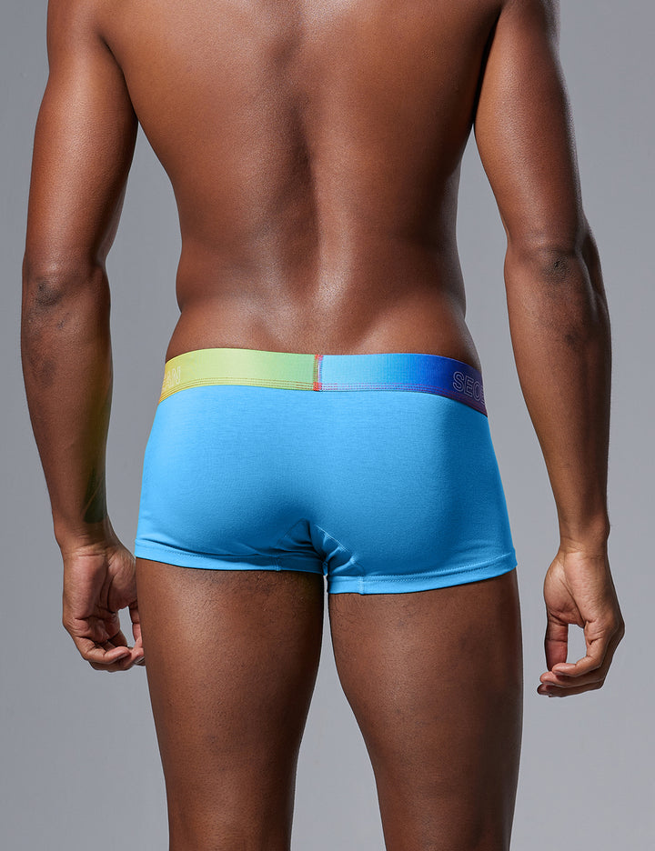 Color Pop Cotton Boxer Briefs – Gradient Waistband 260207
