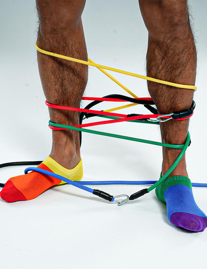 Rainbow No-Show Thin Socks SINGLE-PACK