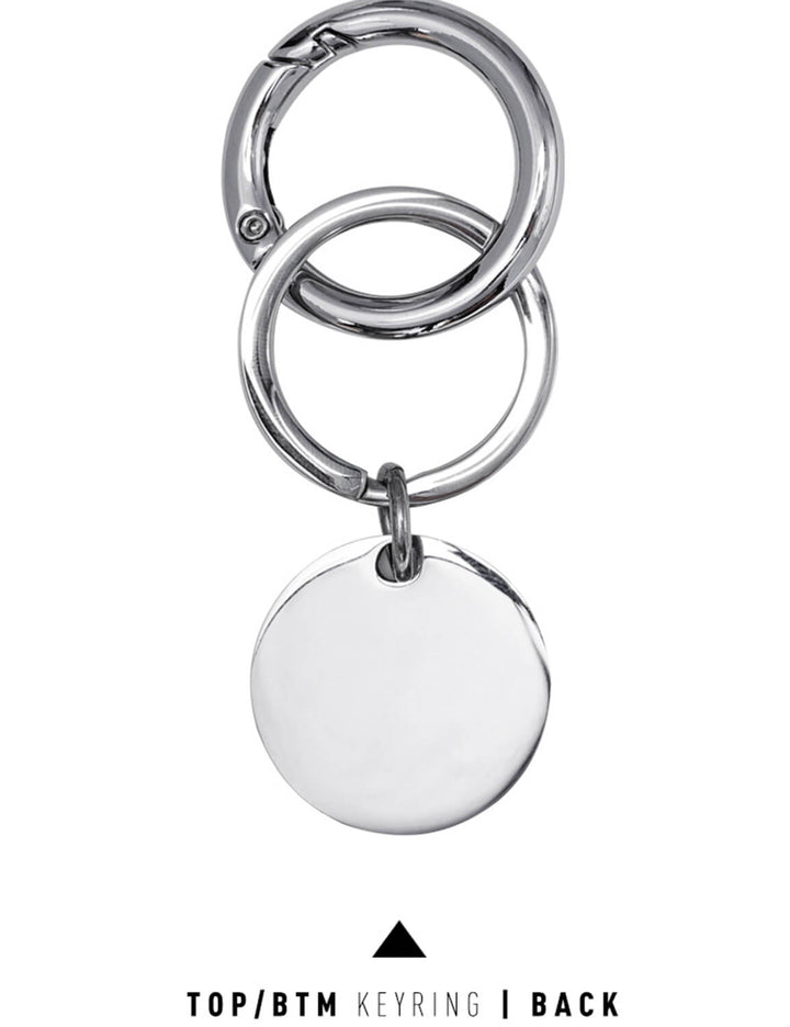 Top or Btm Steel Key Ring