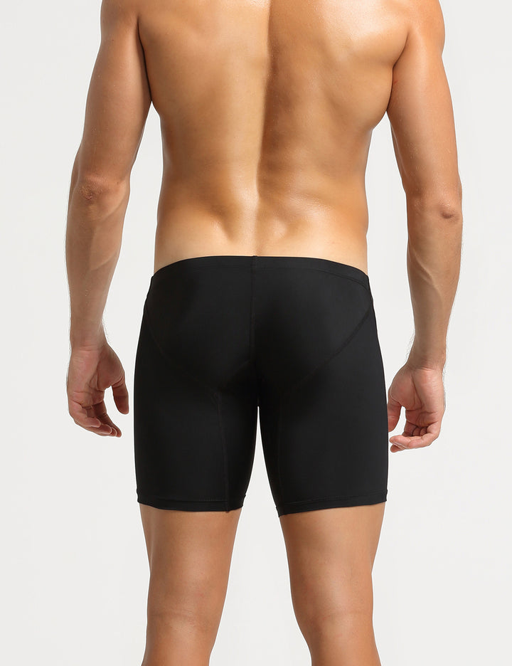 Nylon Low Rise Elastic Long Boxer Briefs 10202