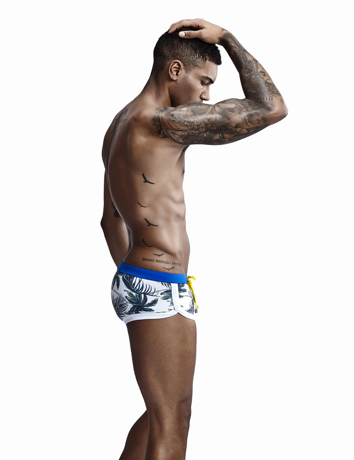 Low Rise Leaf Pattern Swimwear 00801