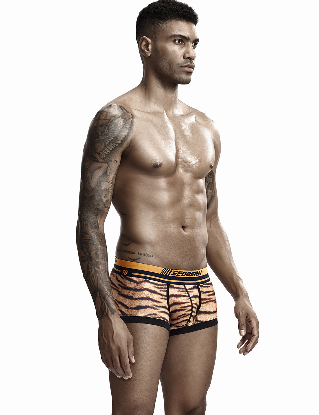 Tiger Pattern Boxer Brief 90226