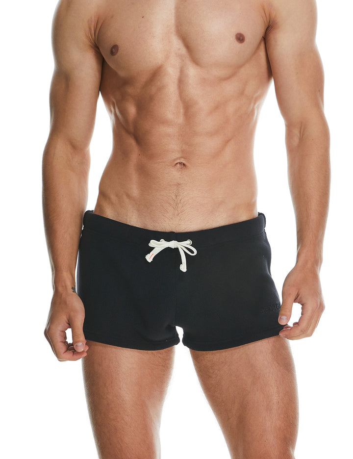 Solid Polar Fleece Shorts 230501