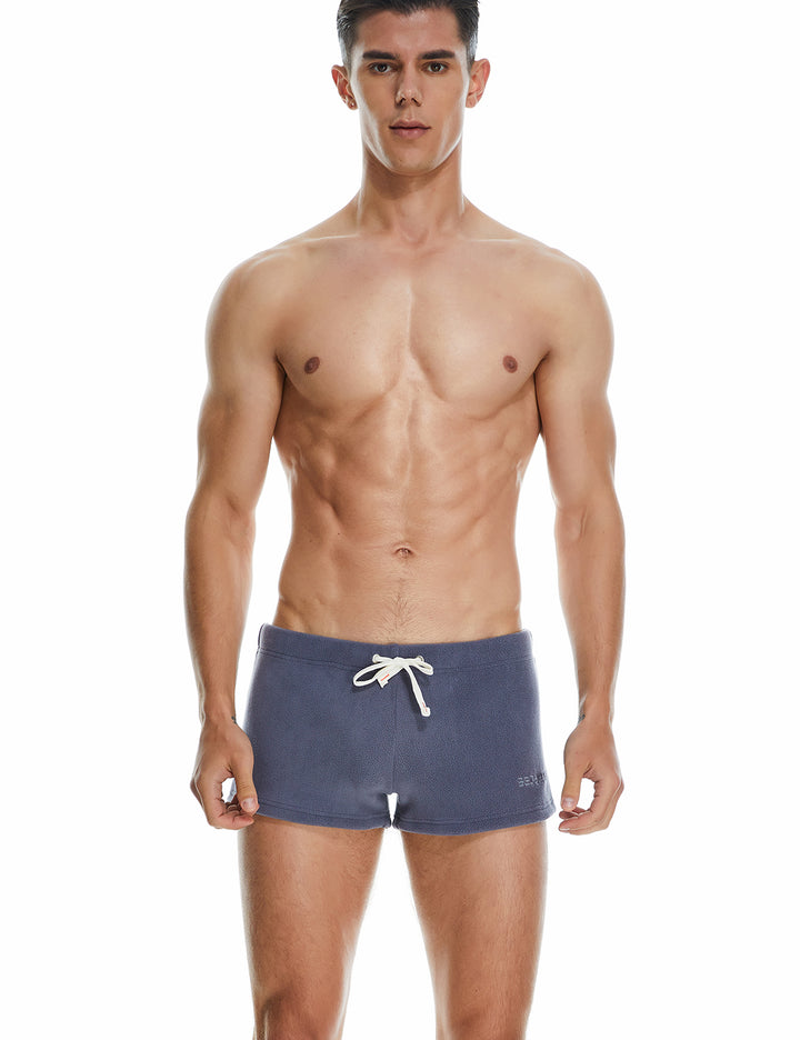 Solid Polar Fleece Shorts 230501