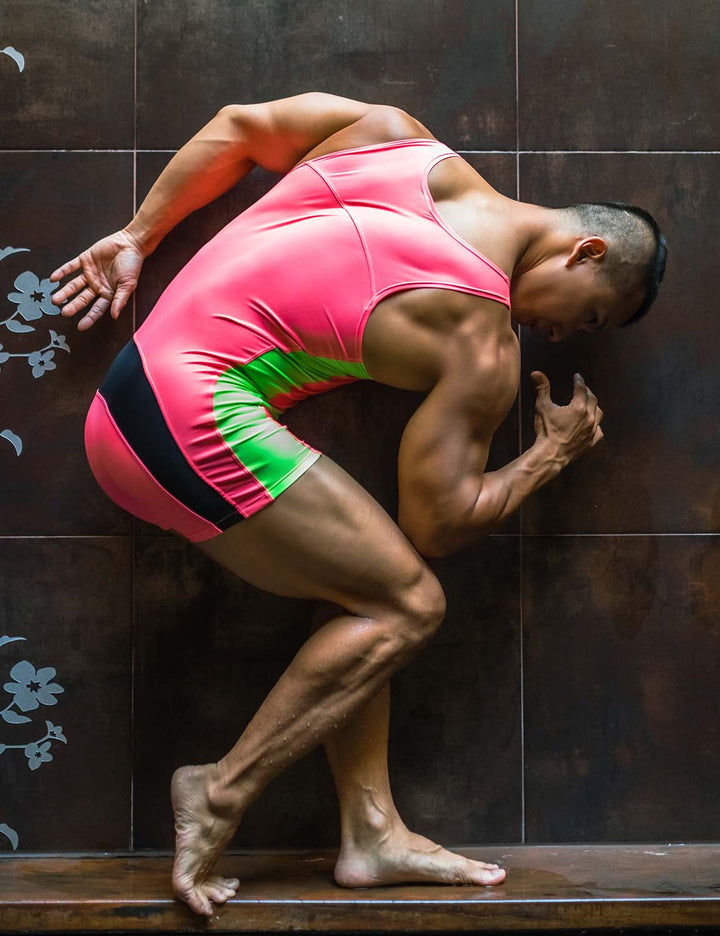 Fitness Wrestling Leotard Singlet Bodysuit 220701