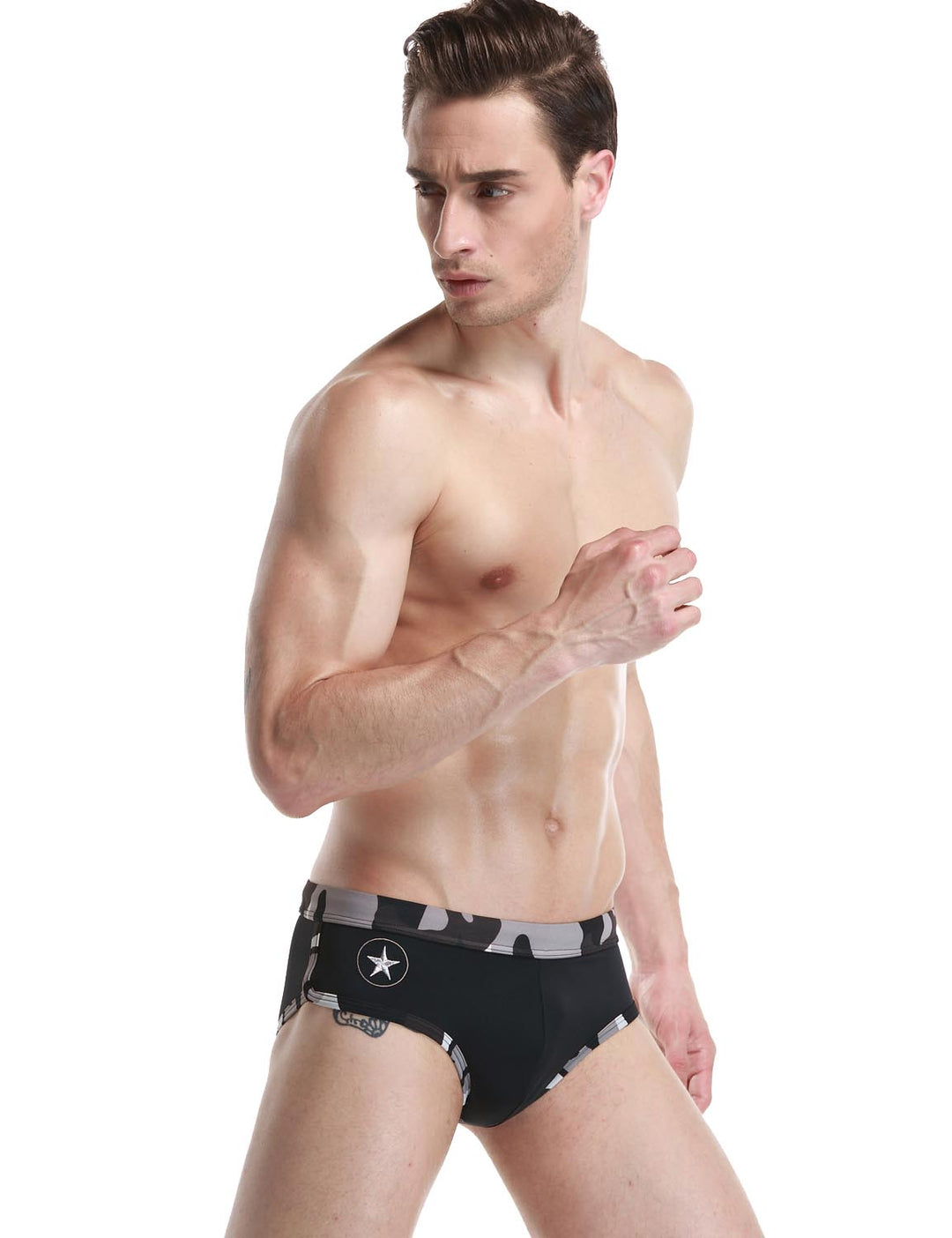 Low Rise Brief Camouflage Swimwear 50904