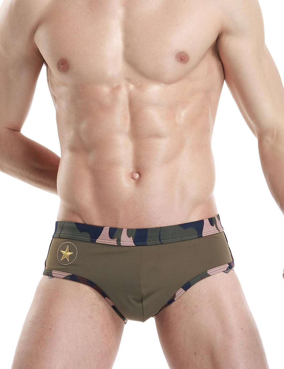 Low Rise Brief Camouflage Swimwear 50904