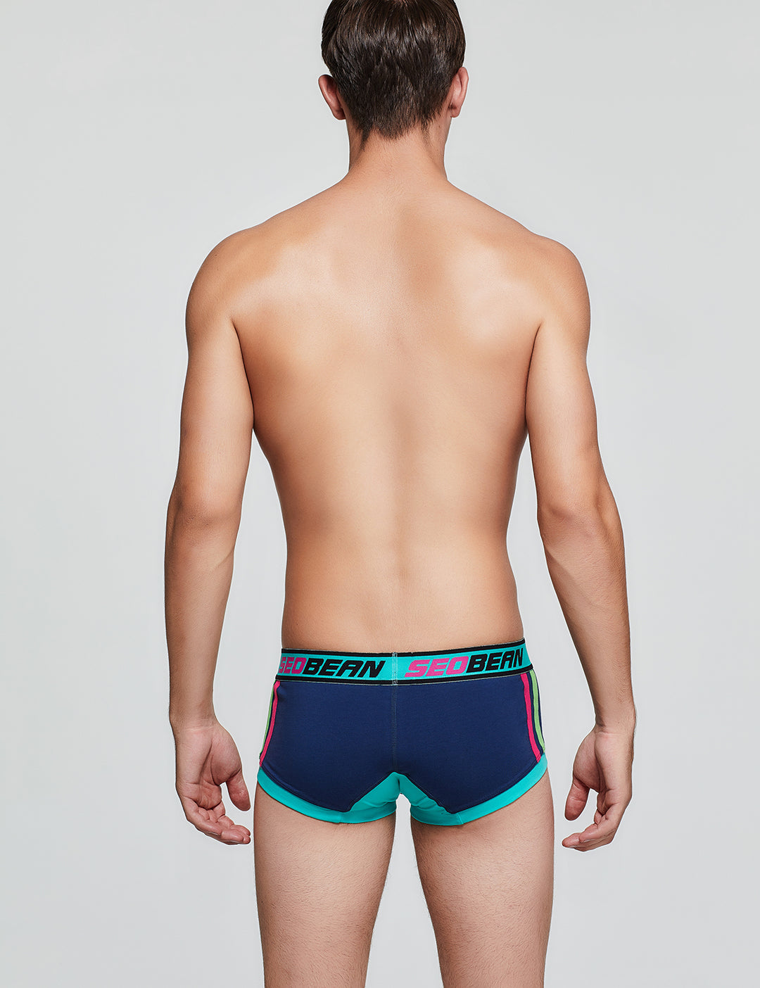 Lightning &amp; Line Pattern Boxer Brief 00206