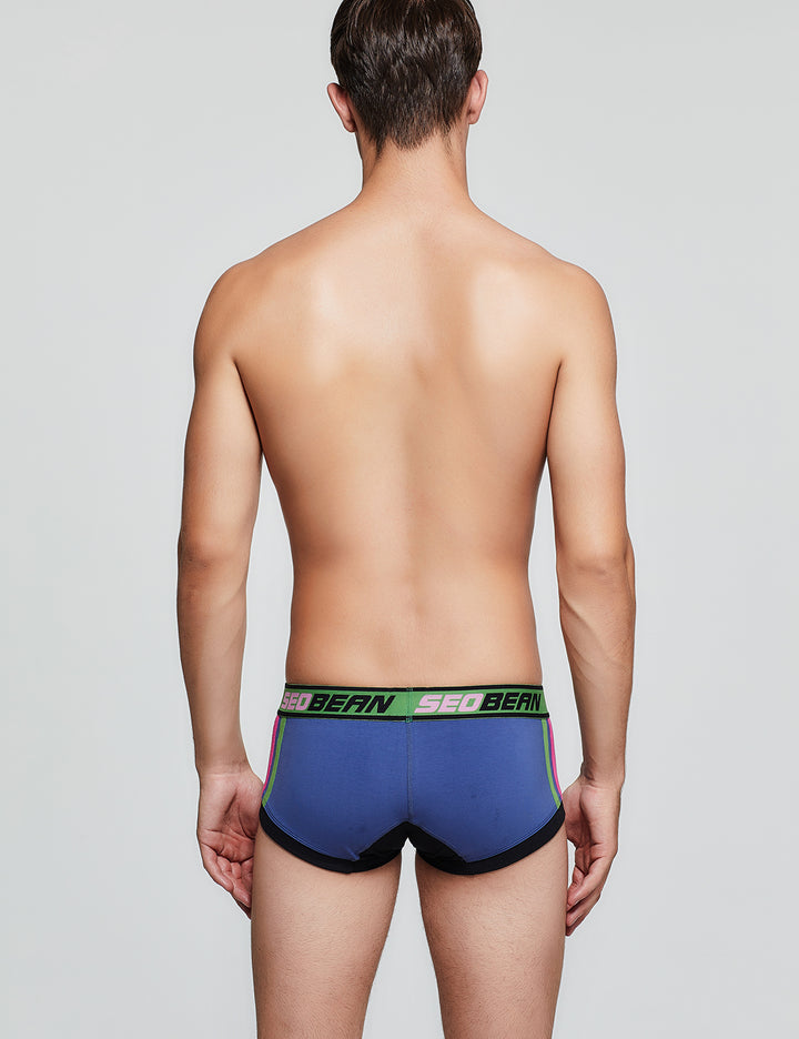 Lightning &amp; Line Pattern Boxer Brief 00206