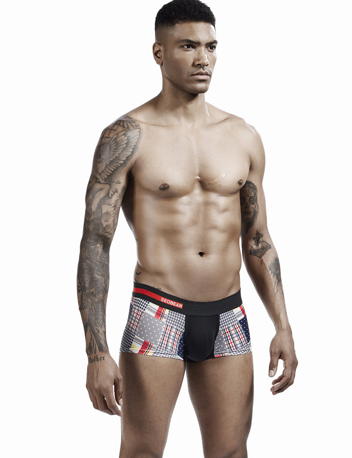 Checkered &amp; Dot Boxer Brief 00207