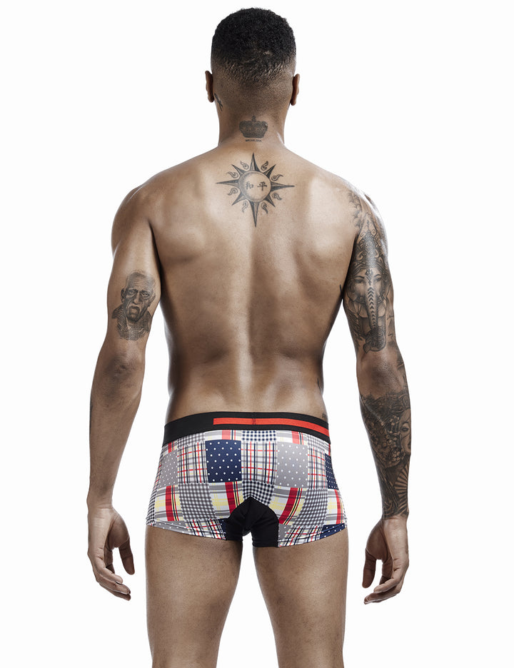 Checkered &amp; Dot Boxer Brief 00207