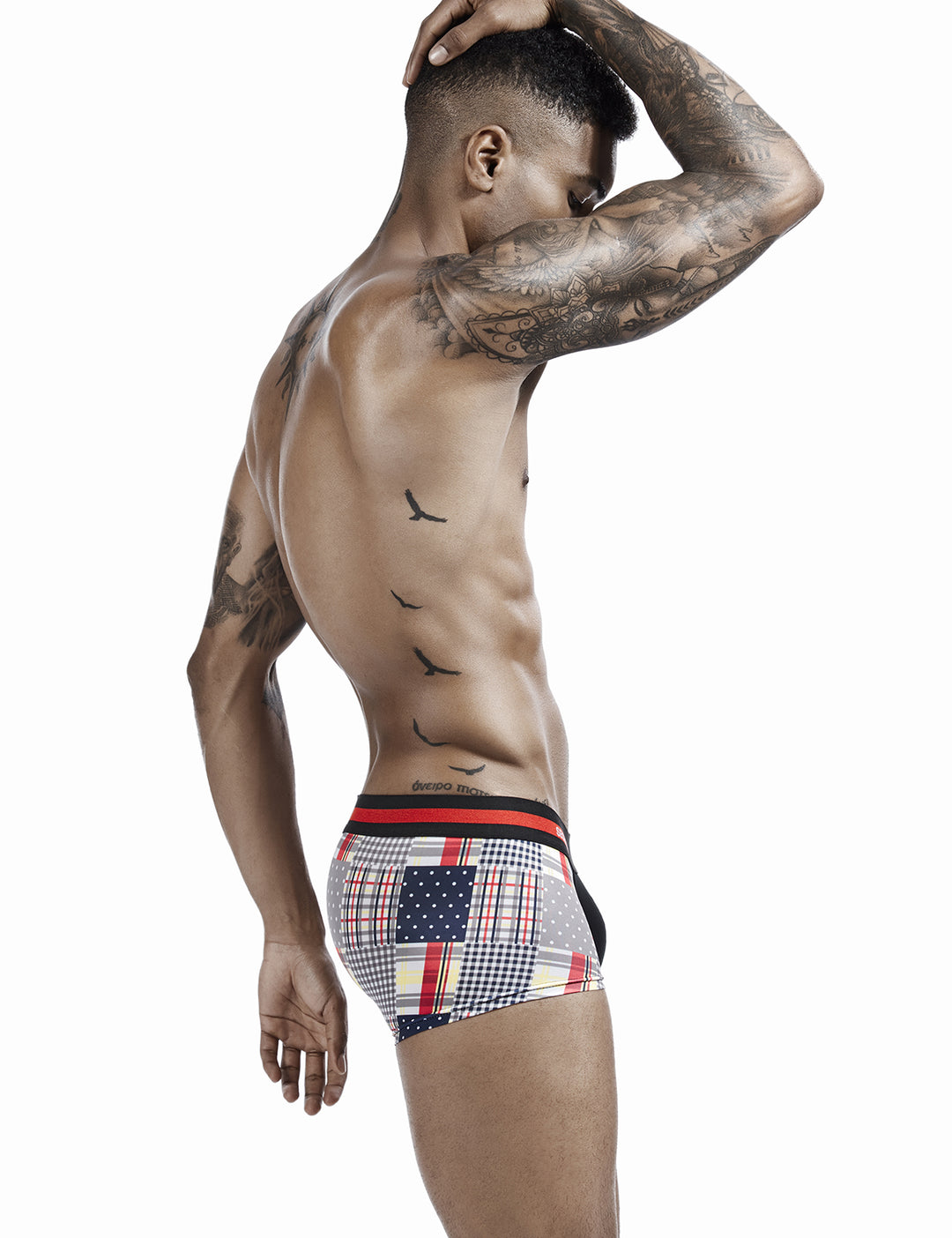 Checkered &amp; Dot Boxer Brief 00207