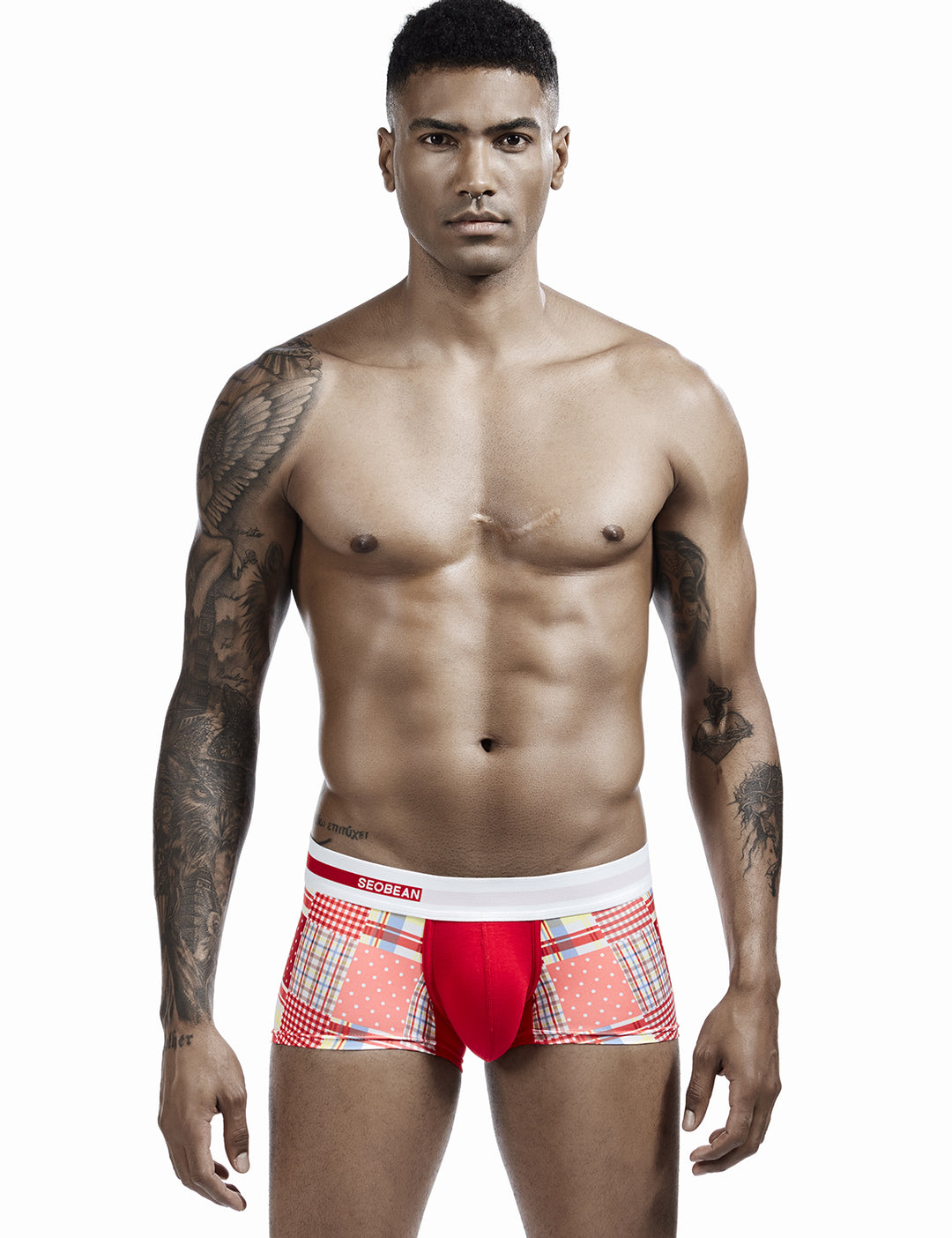 Checkered &amp; Dot Boxer Brief 00207