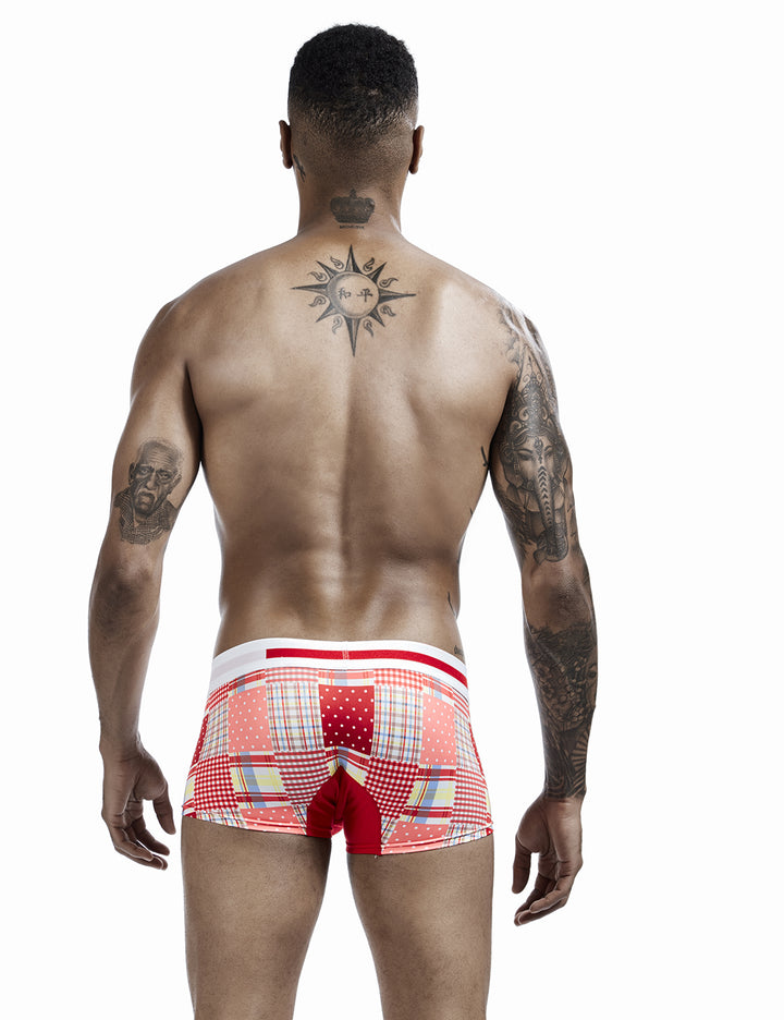 Checkered &amp; Dot Boxer Brief 00207