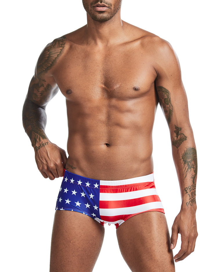 Flag Boxer Brief Swimwear 00802