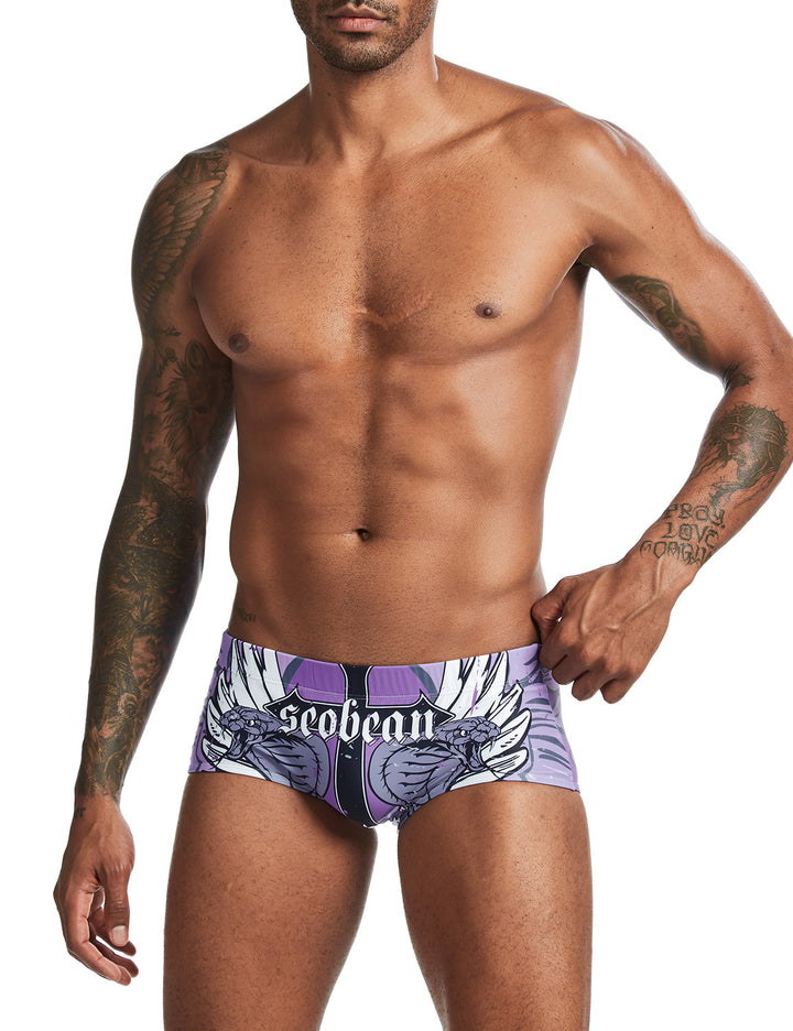 2020 New Sexy Swim Trunks 00803 Wing &amp; Snake