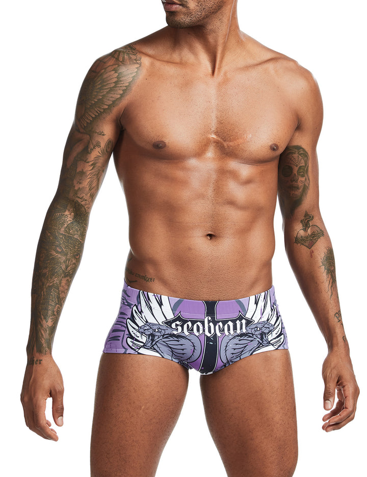2020 New Sexy Swim Trunks 00803 Wing &amp; Snake