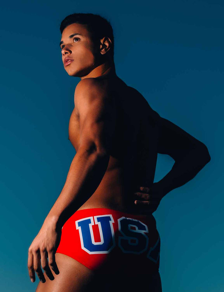 Flag Boxer Brief Swimwear 00802