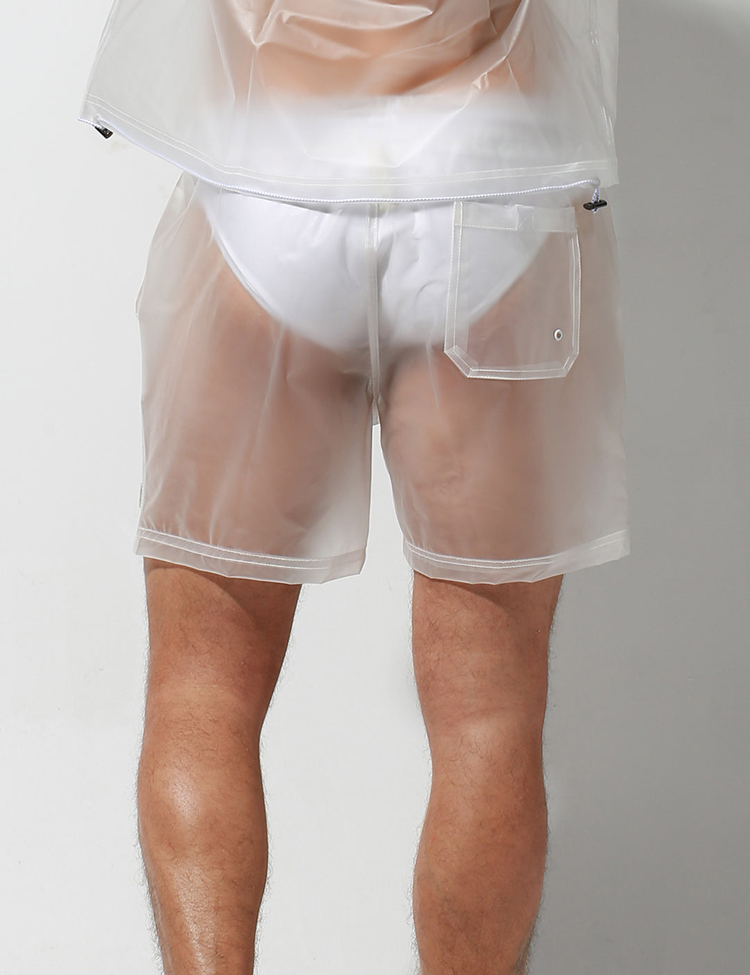 Translucent Windbreaker Hooded Jacket or Shorts