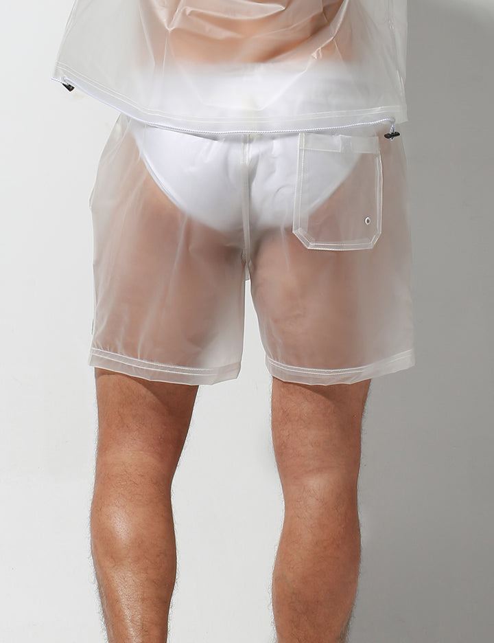 Translucent Windbreaker Hooded Jacket or Shorts